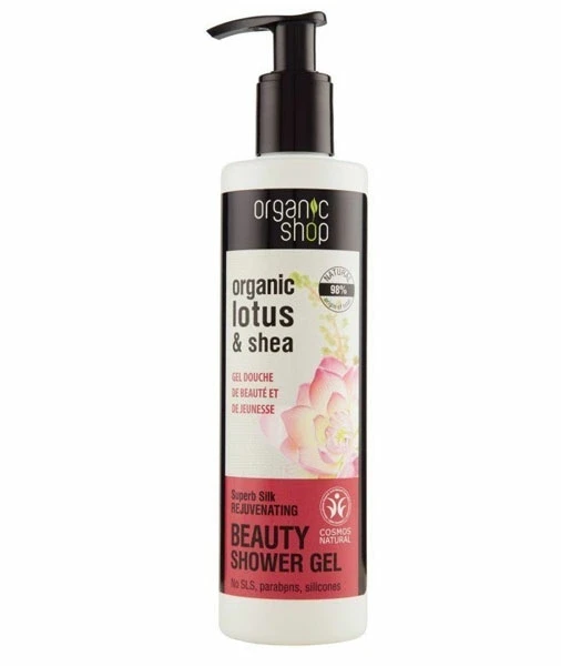 Organic Shop Fiatalító tusfürdő bio lótusz és sheavajjal 280 ml
