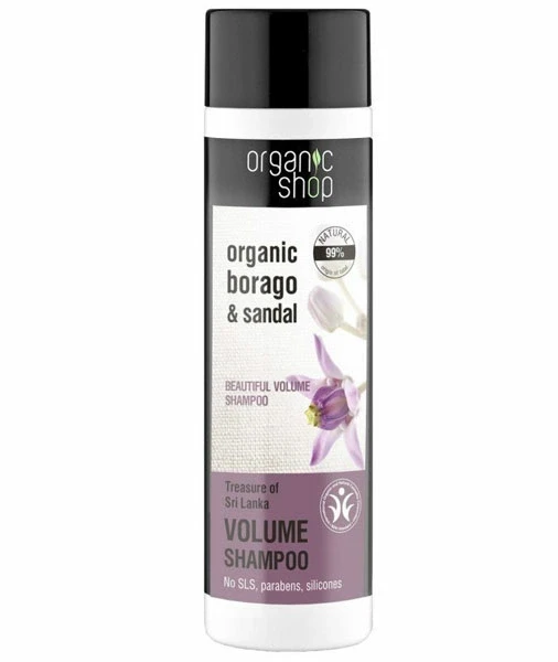 Organic Shop Dúsító sampon bio borágó és szantálfa kivonattal 280 ml