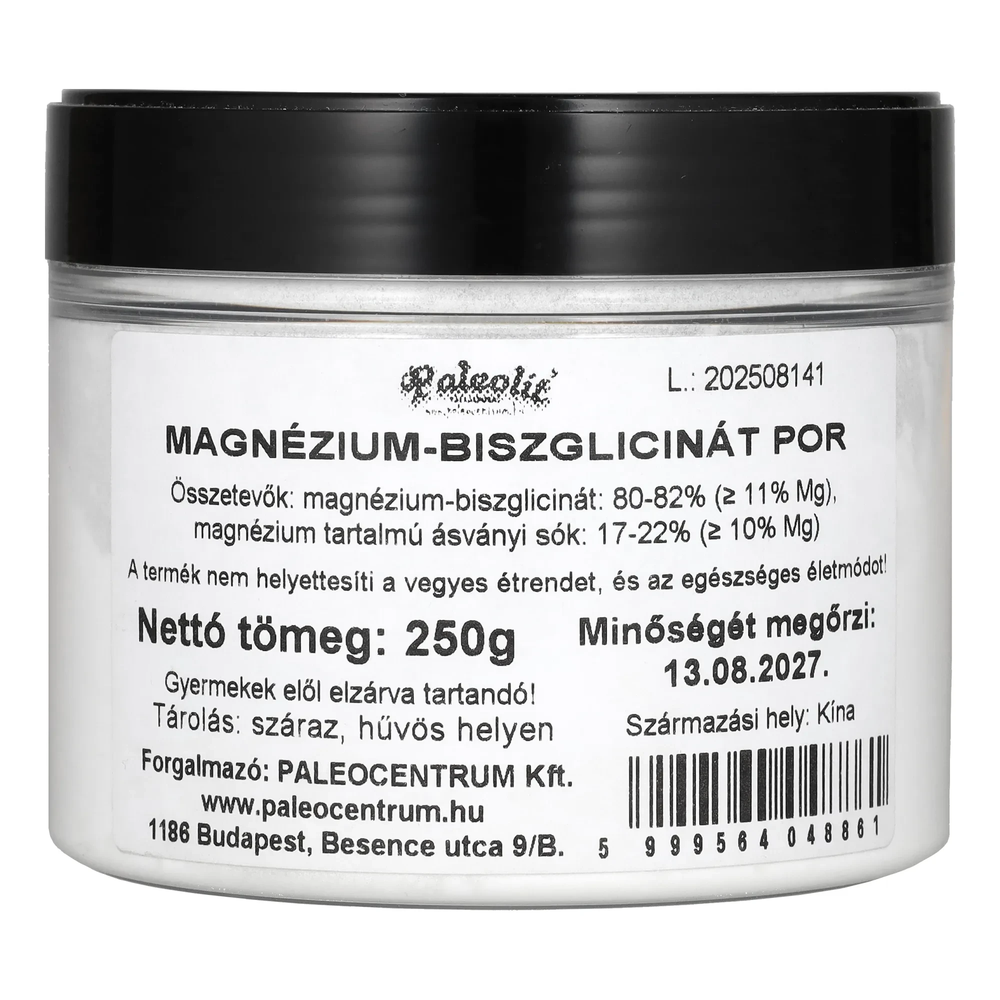 Paleolit Magnézium - Biszglicinát Por 250 g