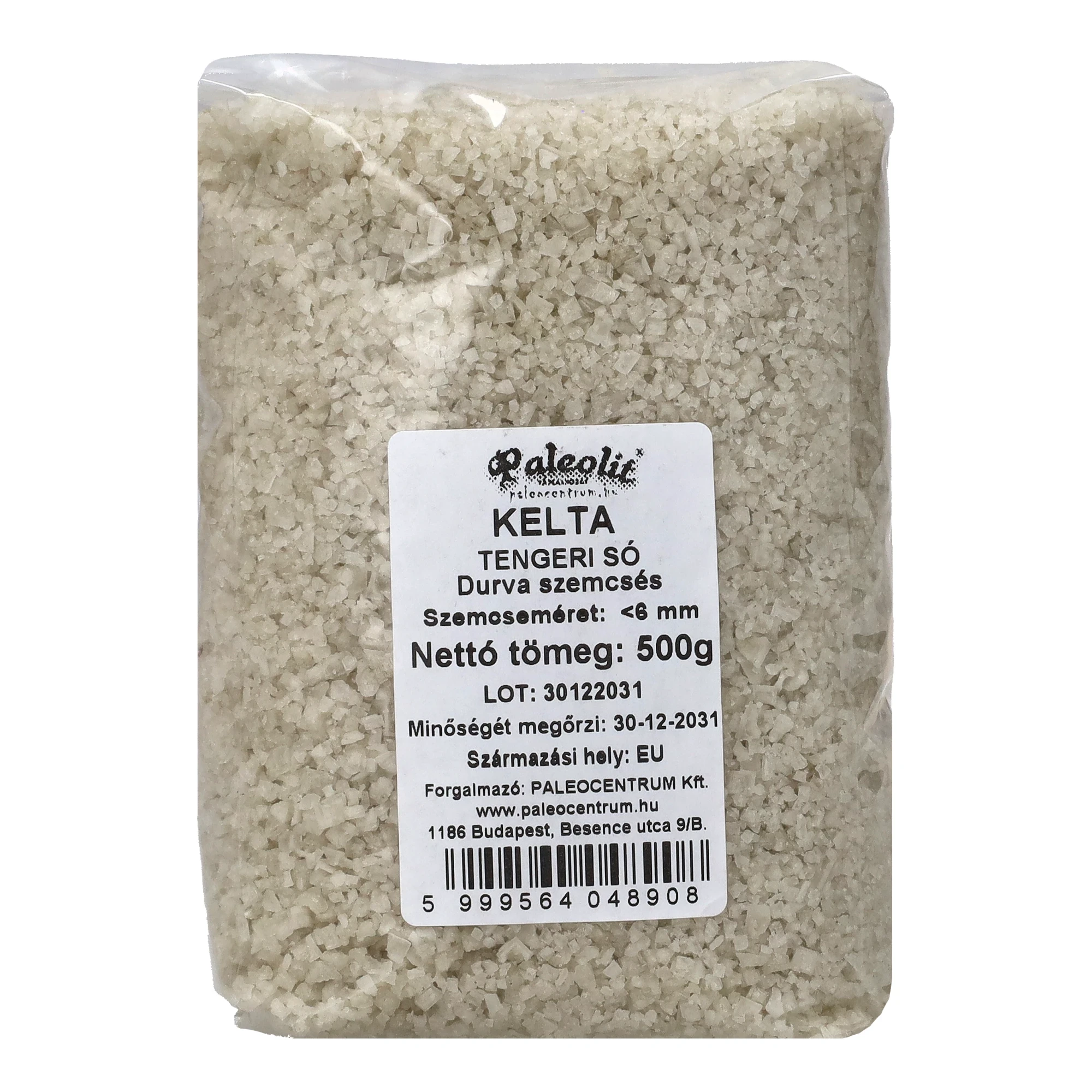 Paleolit Kelta Tengeri Só Durva Szemcsés 500 g