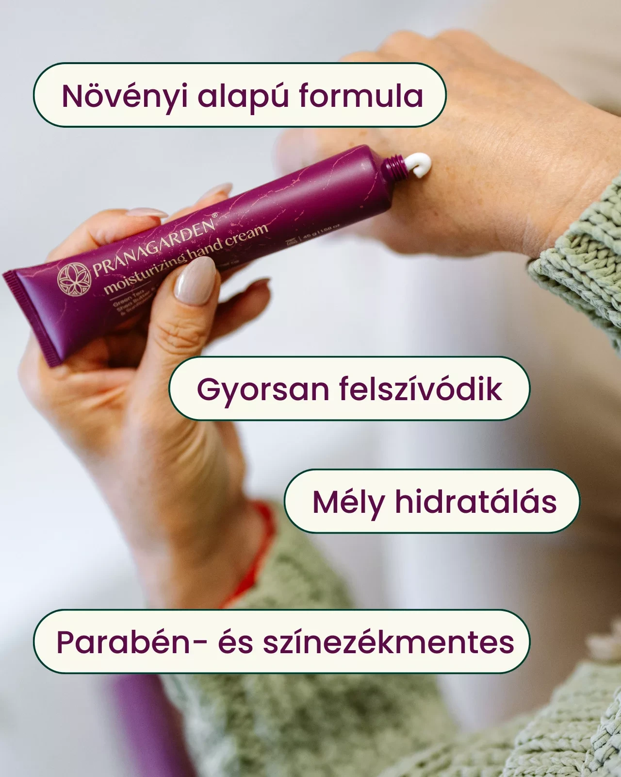 Pranagarden Hidratáló kézkrém shea vajjal és argánolajjal 45g