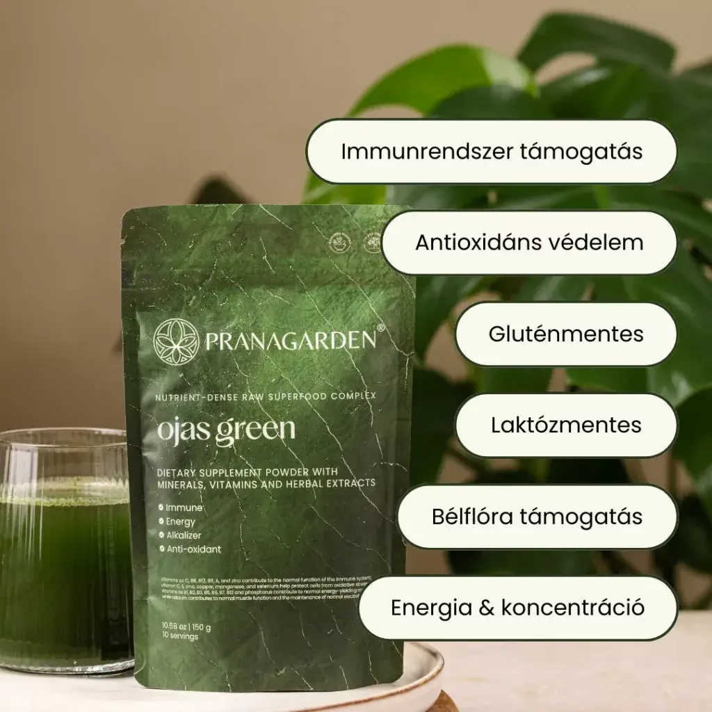 Pranagarden Ojas Green antioxidáns - adoptogén szuperformula 150g