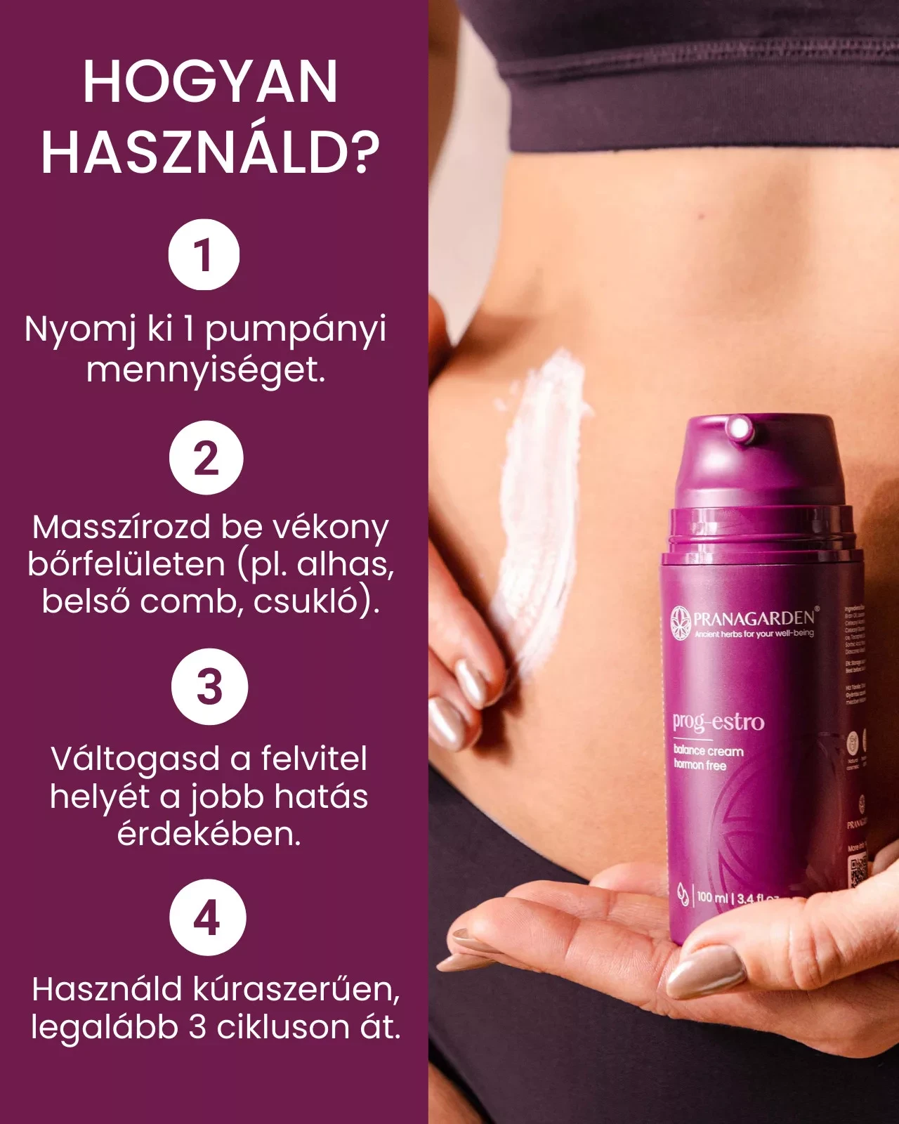 Pranagarden Prog-Estro Progeszteron - Női testvaj Illatmentes 100 ml