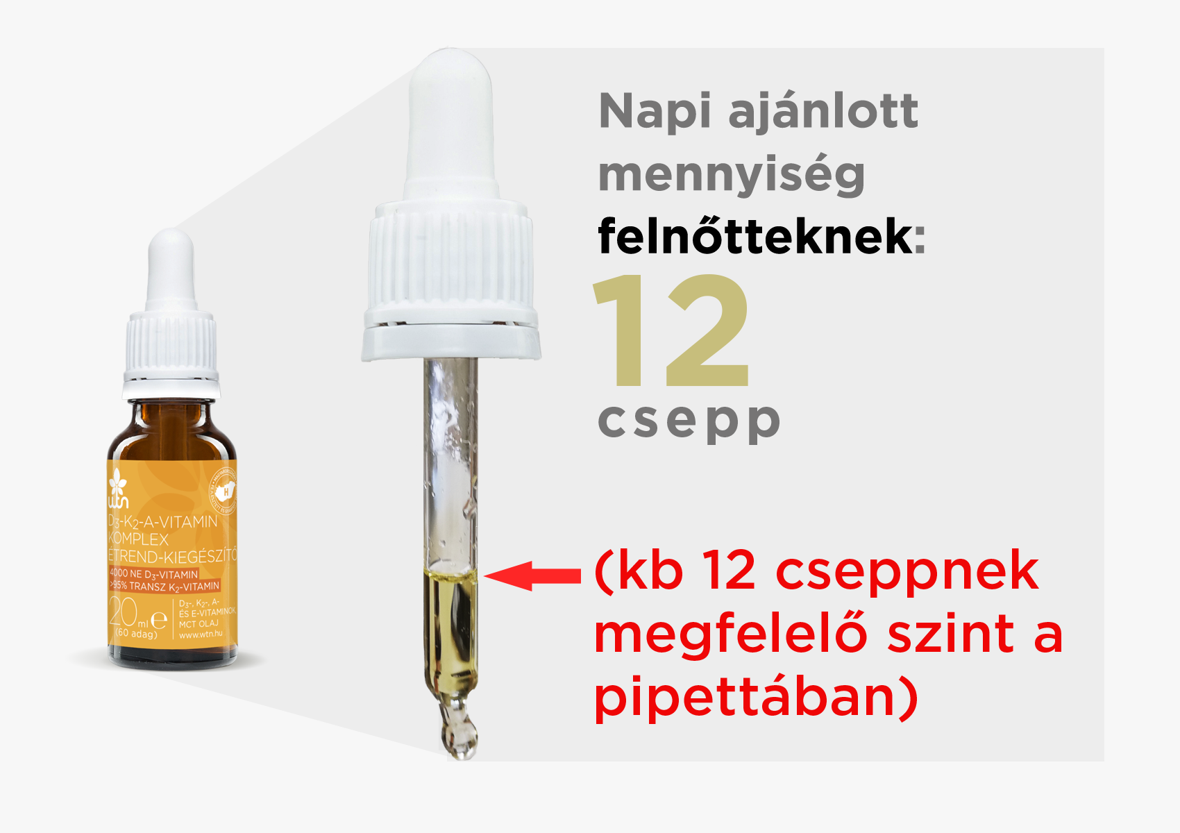 WTN D3-K2-A-Vitamin csepp 20ml