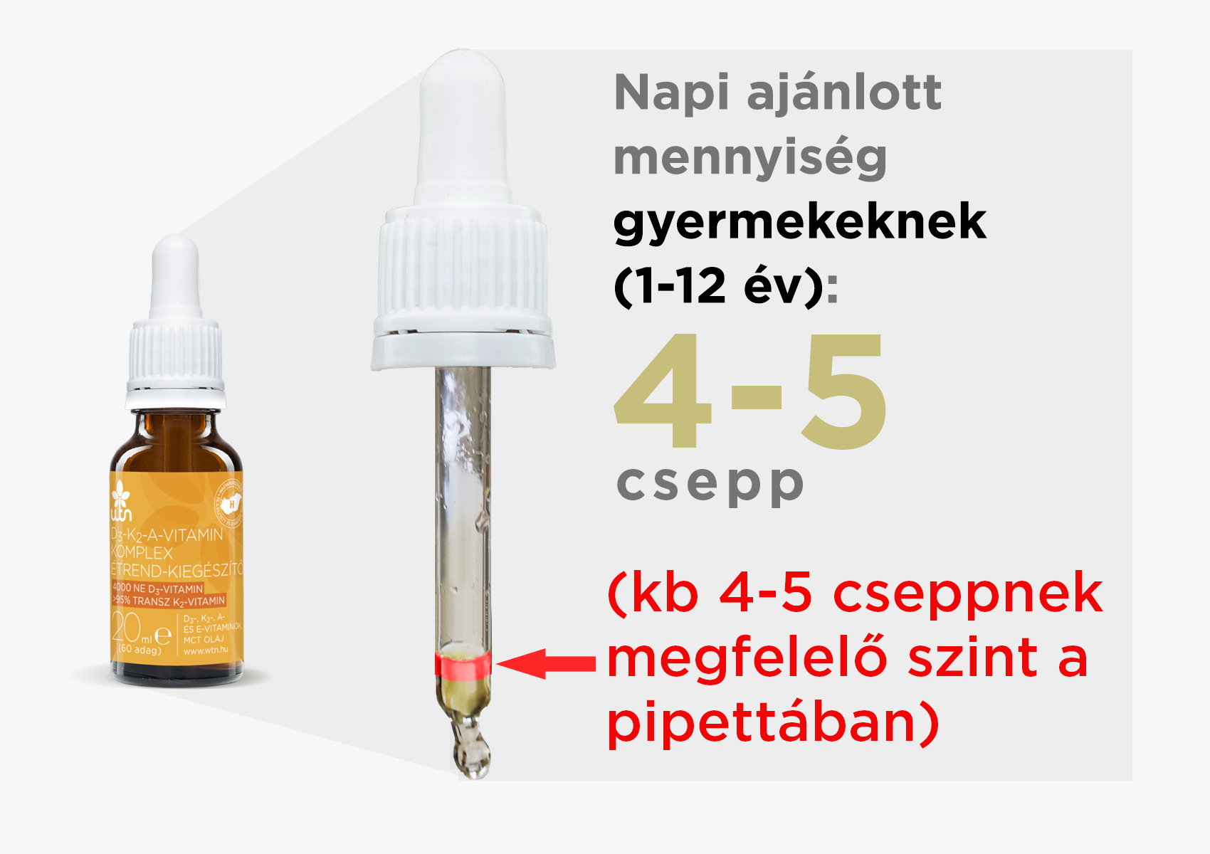 WTN D3-K2-A-Vitamin csepp 20ml