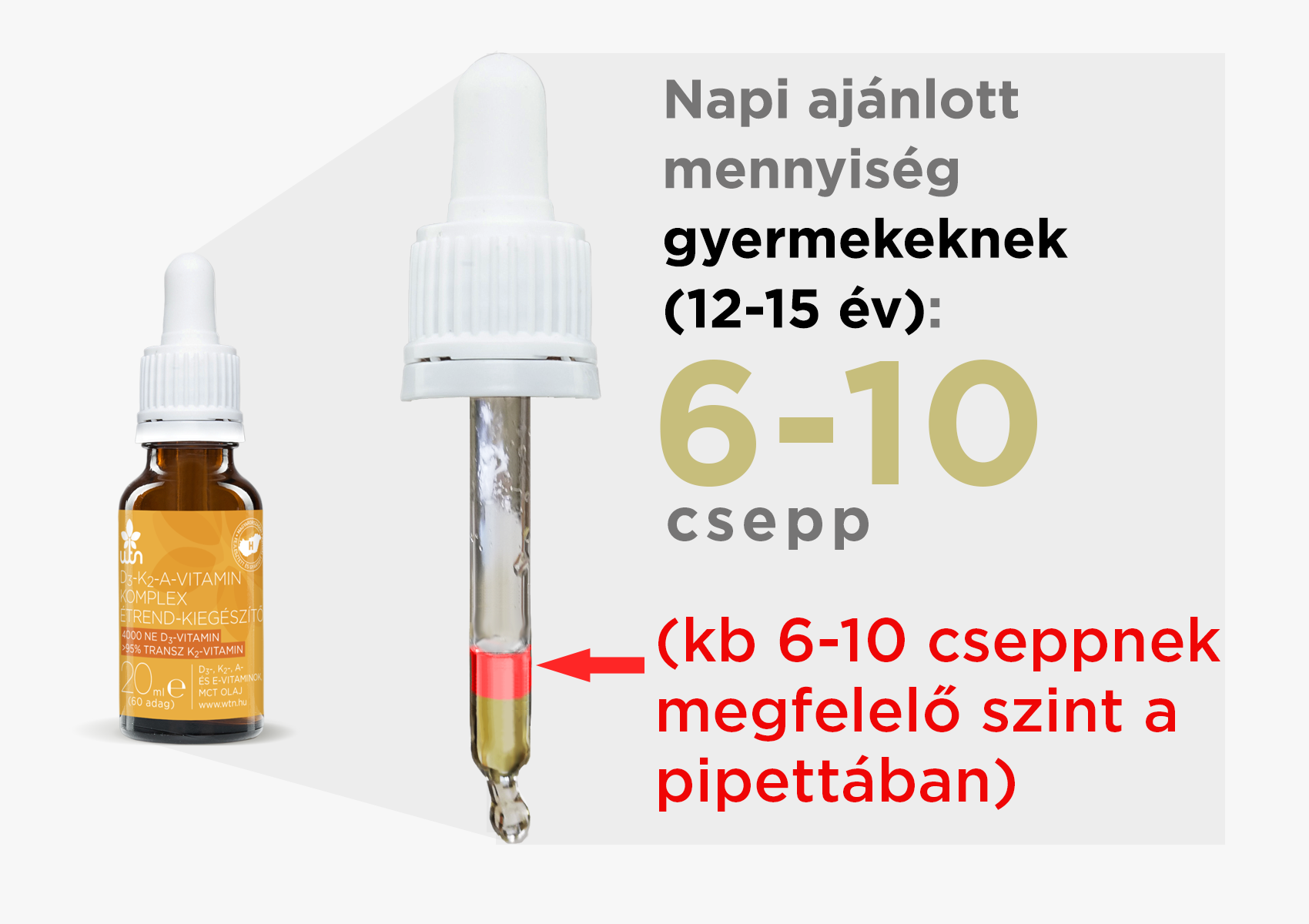 WTN D3-K2-A-Vitamin csepp 20ml