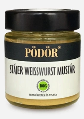 Pödör Stájer weisswurst mustár 130 g