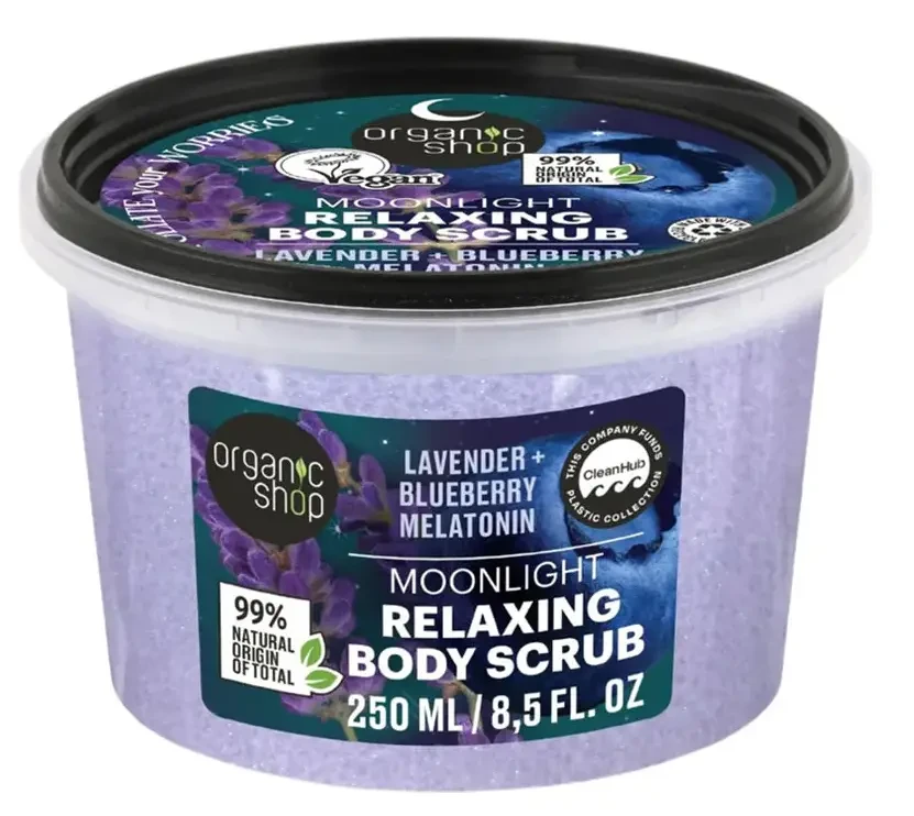Organic Shop Relaxáló Testradír Levendulával, Áfonyával és Melatoninnal 250ml