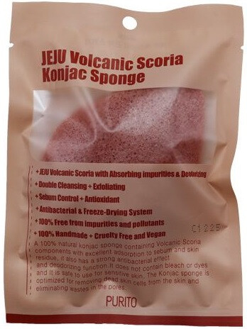 PURITO Jeju vulkáni Scoria - Konjac szivacs 7g