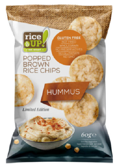 RICE UP BARNARIZS CHIPS HUMUSZ 60G