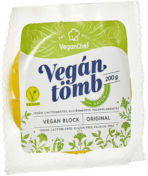 VeganChef Növényi Natúr Tömb 200g