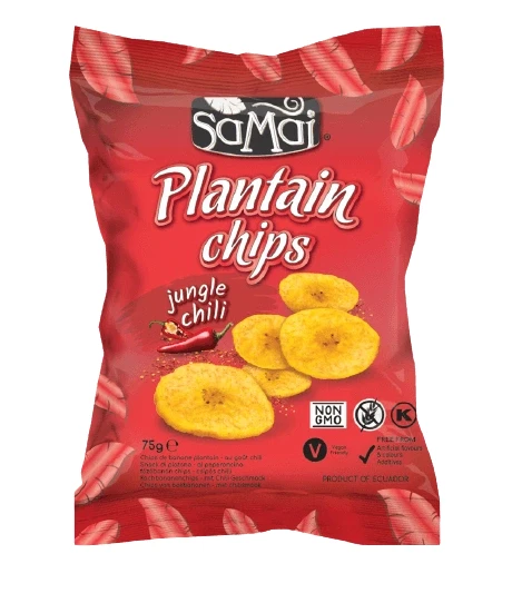 Plantain (főzőbanán) chips csípős chilli 75g SAMAI
