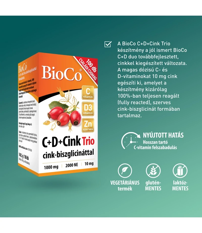 BioCo C+D+Cink Trio 100db