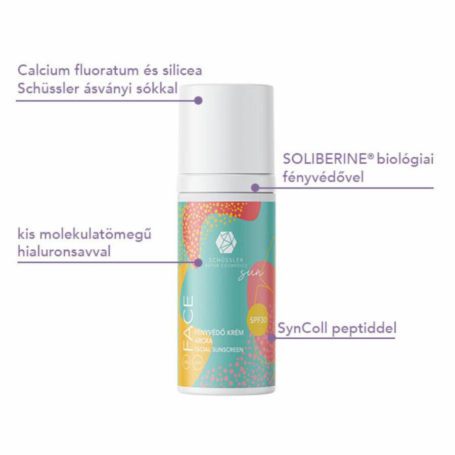 Schüssler fényvédő krém arcra SPF30 50ml