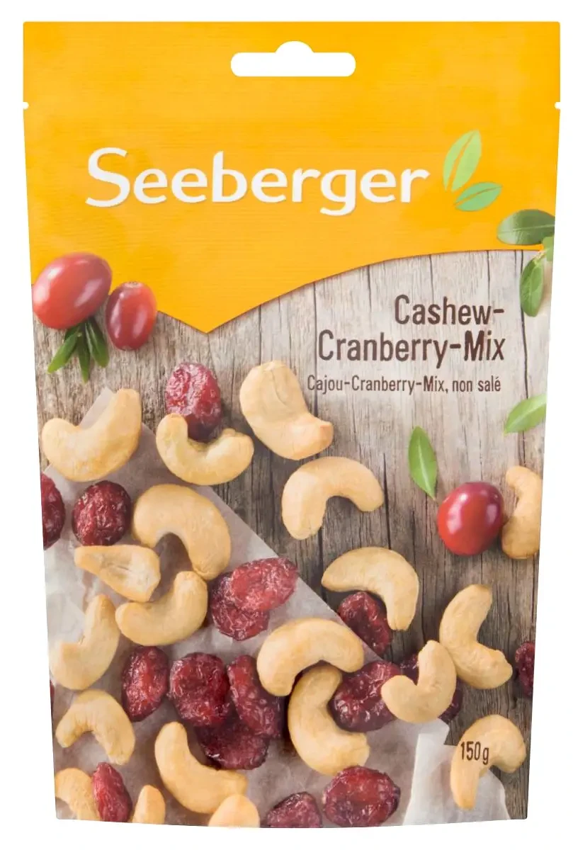 Seeberger Pörkölt kesudió és cukrozott tőzegáfonya keverék 150g