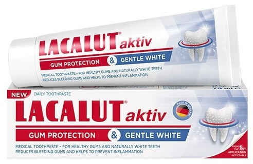 Lacalut aktív whitening fogkrém 75ml