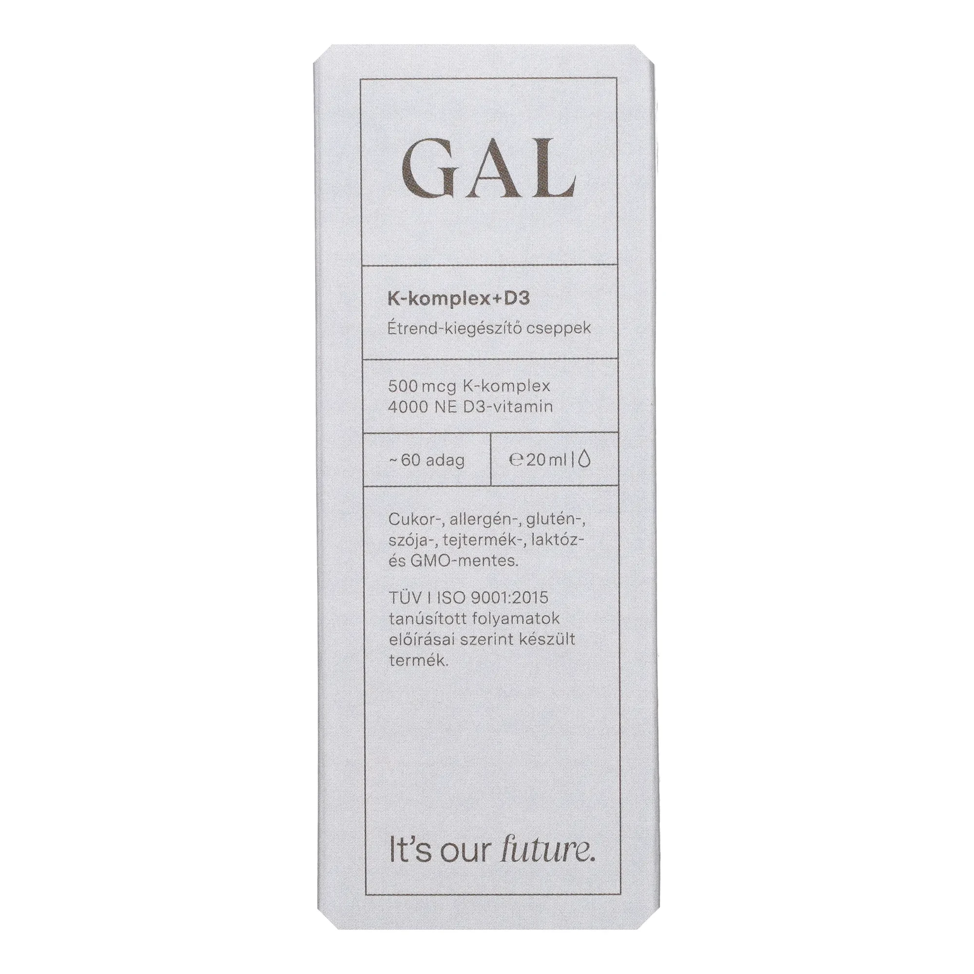 GAL K2-D3 20ml K-komplex 500mcg+ D3 4000NE ST.