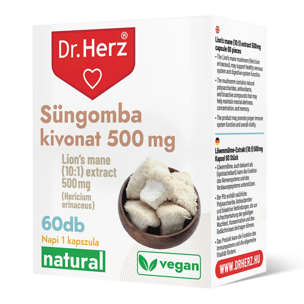 Dr. Herz Süngomba kivonat 500mg kapszula 60db