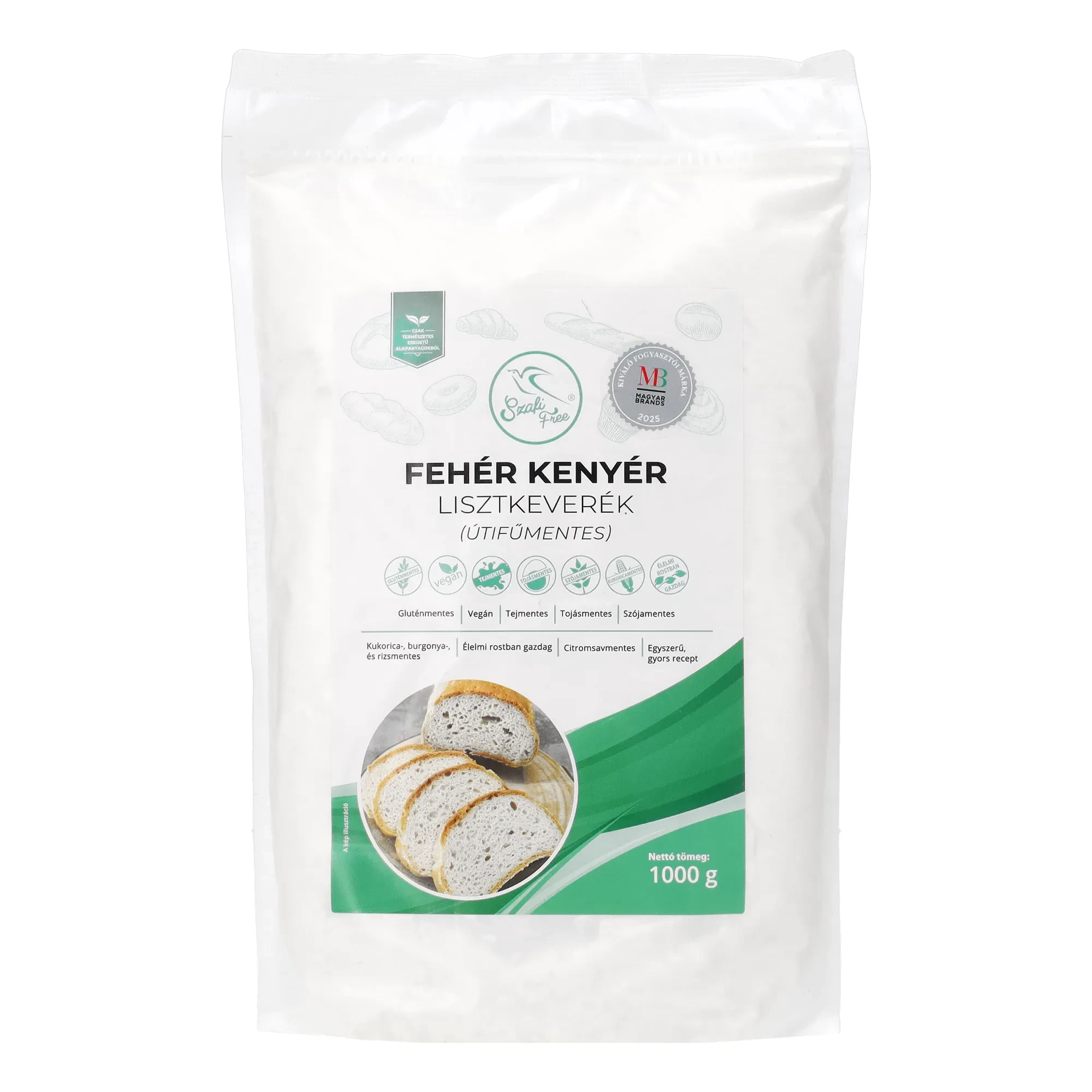 Szafi Free Fehér kenyér lisztkeverék(gluténmentes) 1000 g
