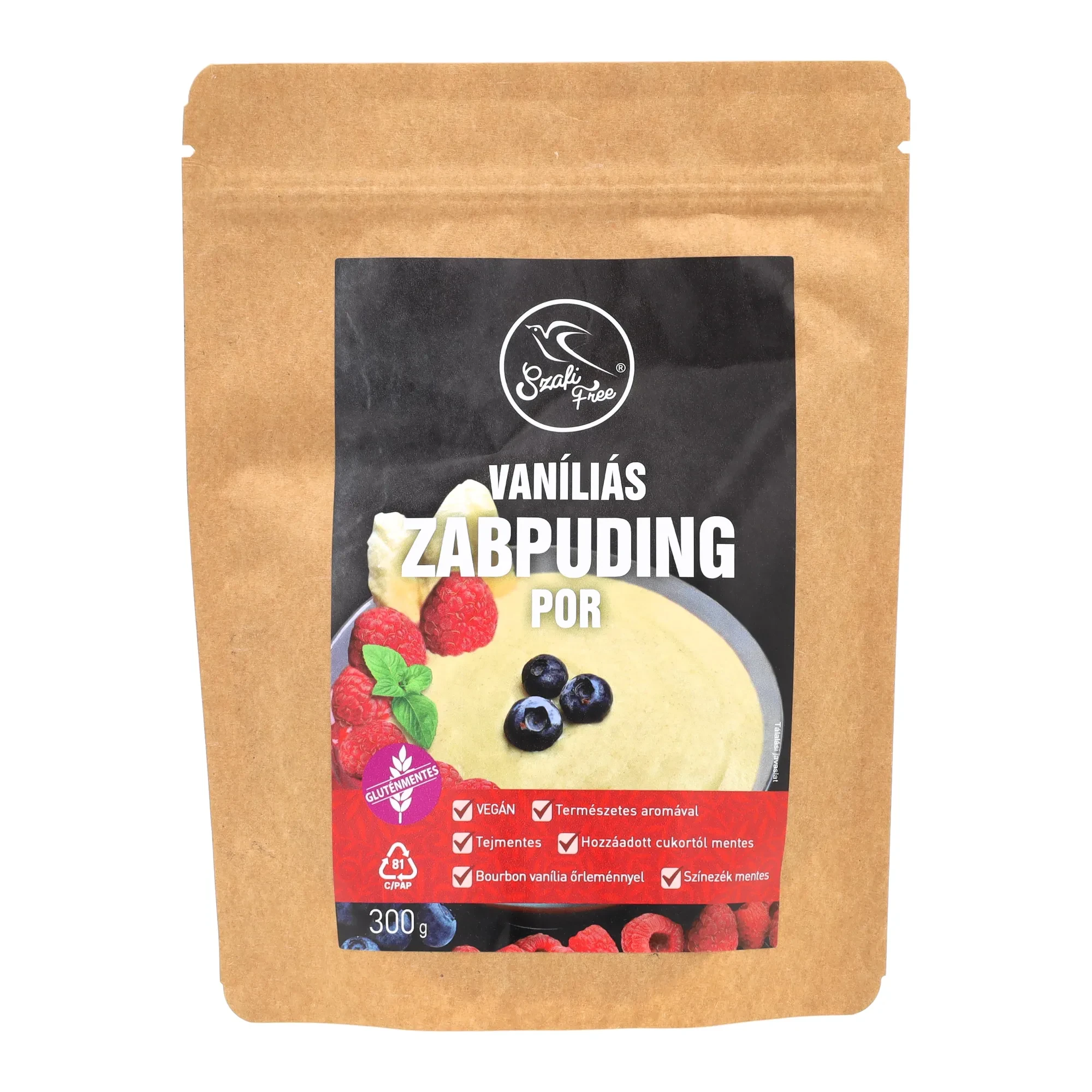 Szafi Free vaníliás zabpuding por (gluténmentes) 300 g