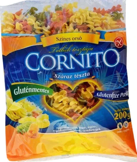 Cornito száraztészta Színes orsó 200g