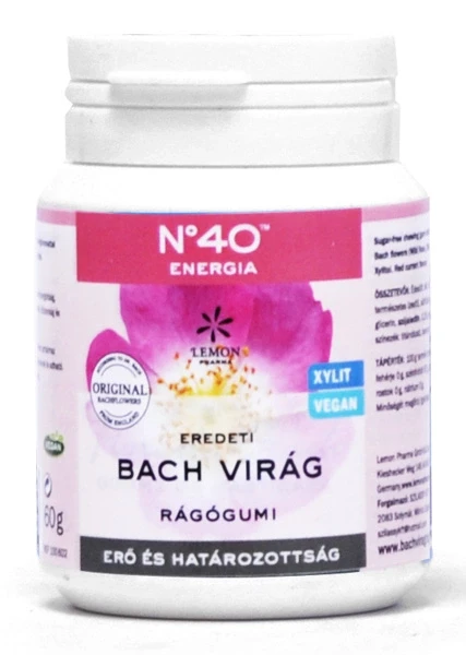 Bach Virág rágógumi Energia 40db (Lemon Pharma)