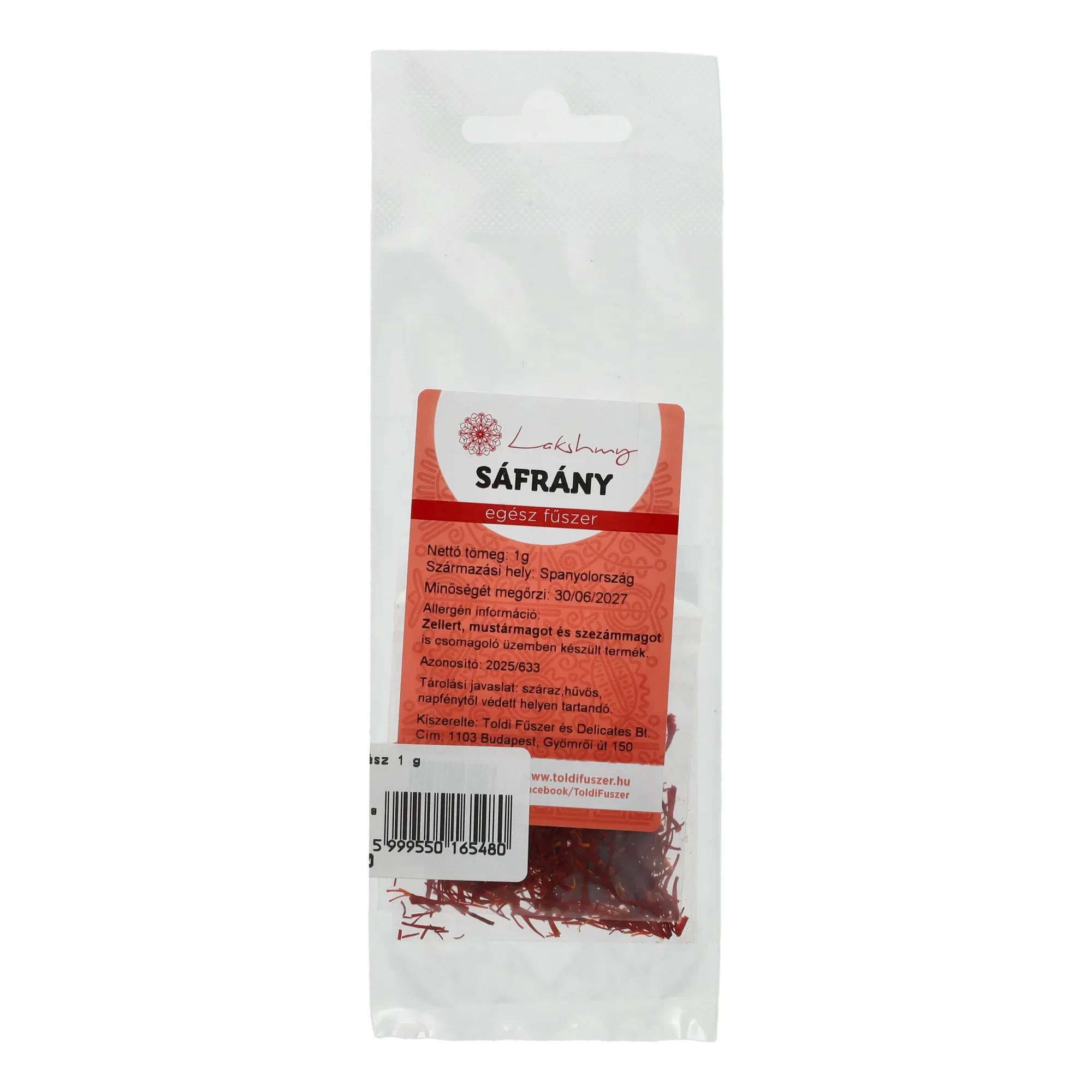 Sáfrány egész 1 g