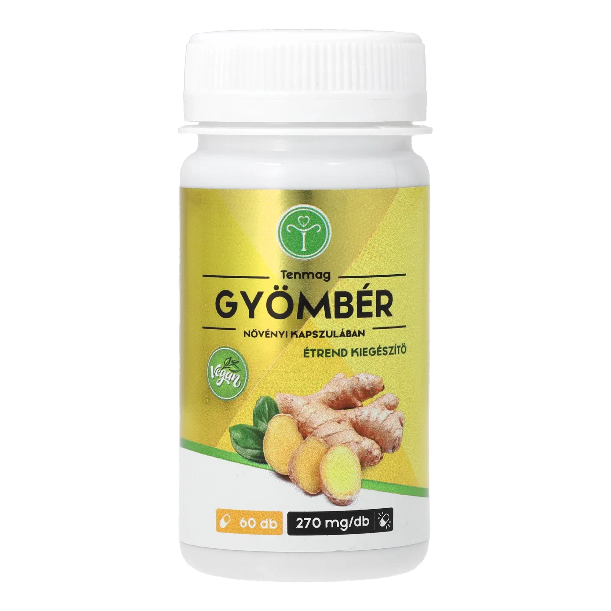 Tenmag Gyömbér Növényi Kapszulában 270mg 60db