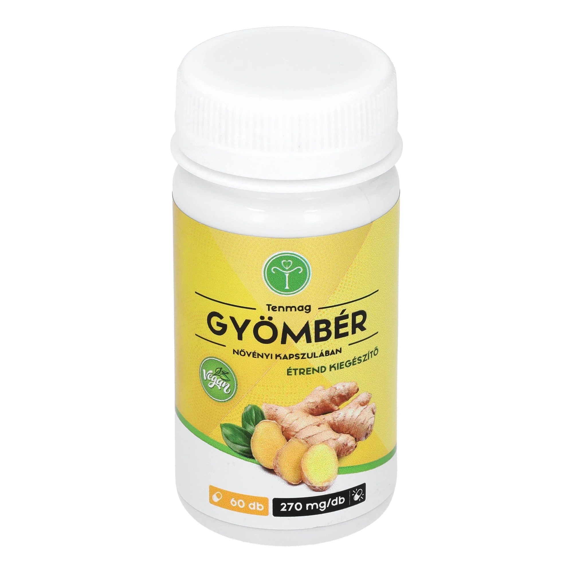 Tenmag Gyömbér Növényi Kapszulában 270mg 60db