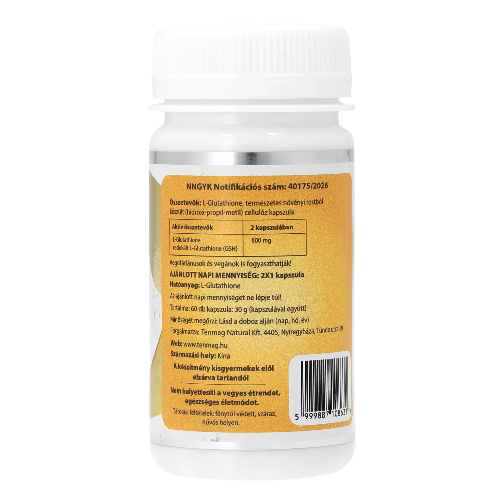 Tenmag L-Glutathione 400mg 60db