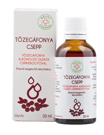 Tőzegáfonya csepp 50ml csipkebogyóval