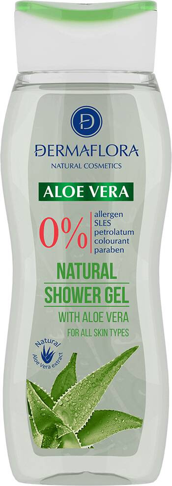 Dermaflora 0% tusfürdő aloe verával (250 ml)