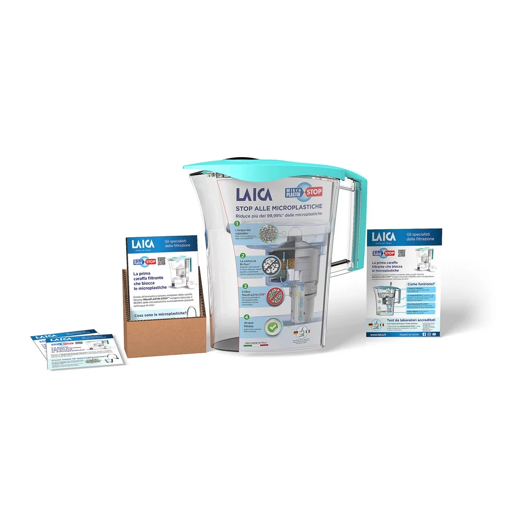 LAICA mikroplasztik- Stop vízszűrő kancsó mechanikus kijelzővel 1 db bi-flux