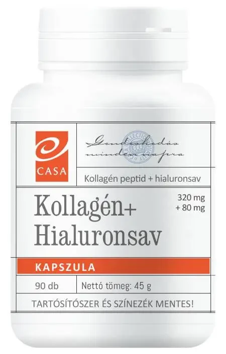 CASA Hialuronsav+ Kollagén kapszula 90 db