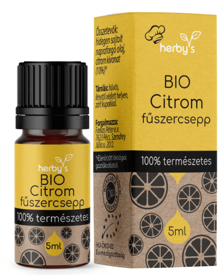 Herby's BIO Citrom fűszercsepp 5ml