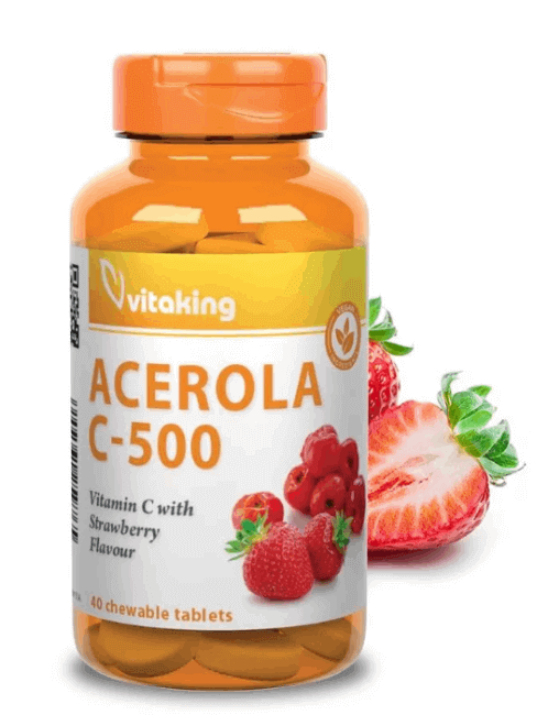 Vitaking Acerola C-500 Epres 40db