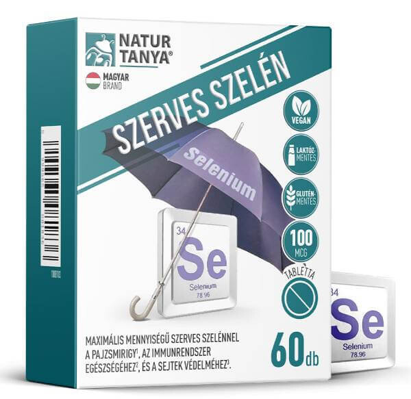 NaturTanya Szerves Szelén 100 mcg tabletta 60 db
