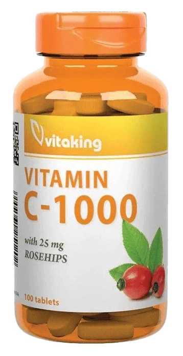 Vitaking C-vitamin 1000 mg Csipkebogyóval tabletta 100 db