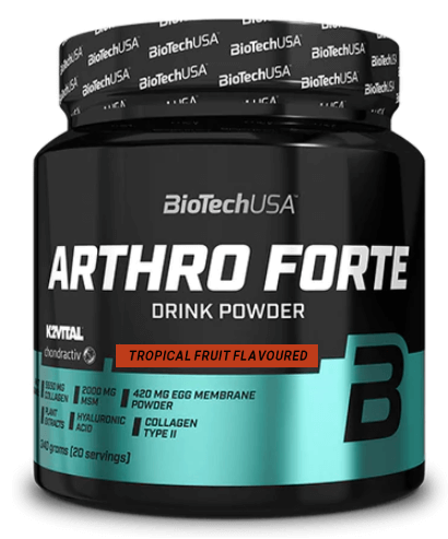 BioTech USA Arthro Forte italpor trópusi gyümölcs ízesítéssel 340g