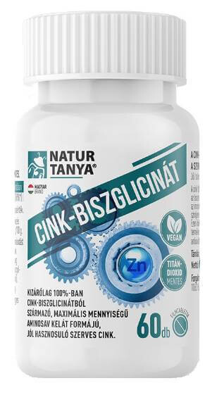 NaturTanya 100% Cink-biszgicinát 25mg 60db