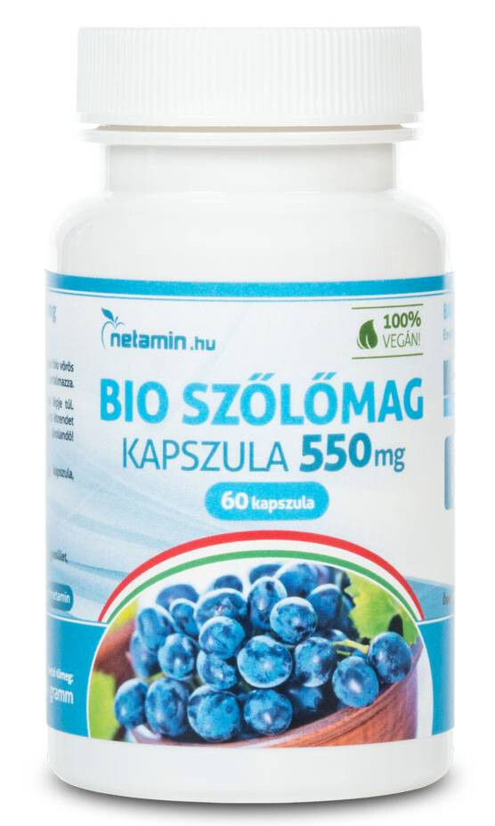 Netamin Bio Szőlőmag 550 mg kapszula 60db