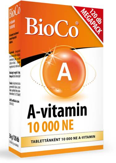 BioCo A-vitamin 10000 NE Megapack 120db