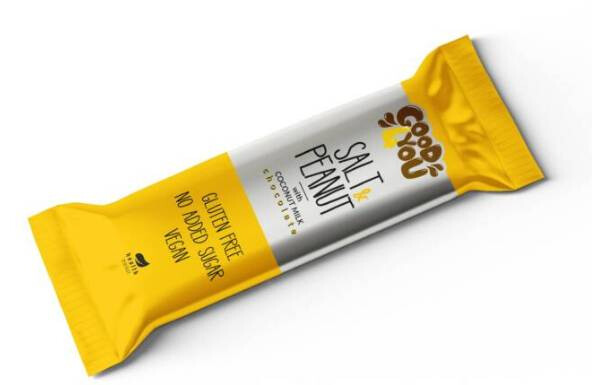 Health Market Good4You Sós Földimogyorós szelet kókusztejes csokoládéval 25 g