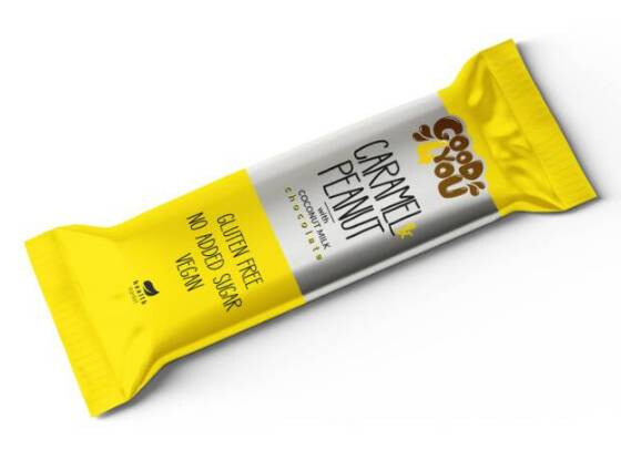 Health Market Good4You Karamellás Földimogyorós szelet kókusztejes csokoládéval 25 g