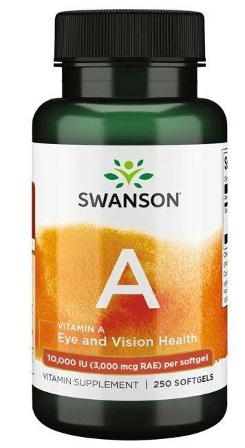 Swanson A-vitamin 10000 IU 250 db