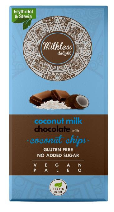 Health Market Milkless Delight Kókuszchipsszel 80g