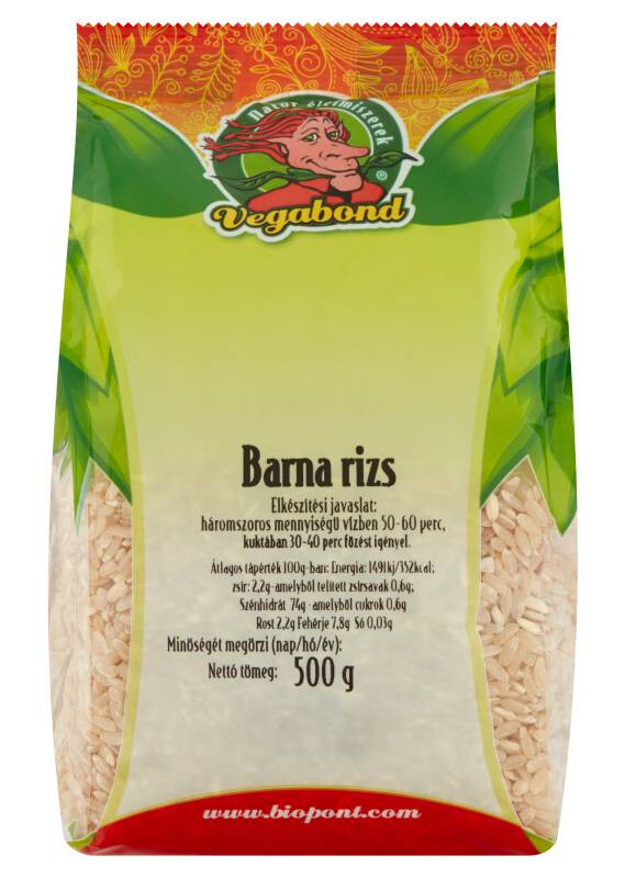 Vegabond barna rizs 500g