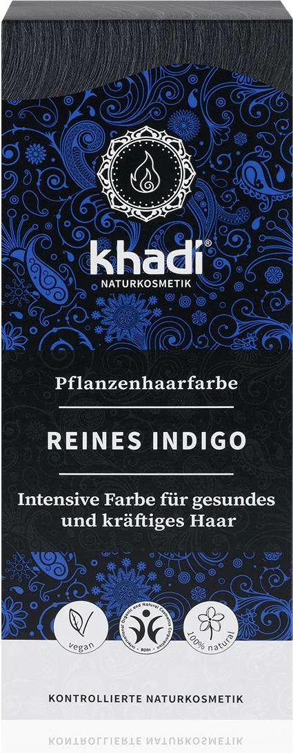 Khadi Hajfesték por 100g - Kékesfekete