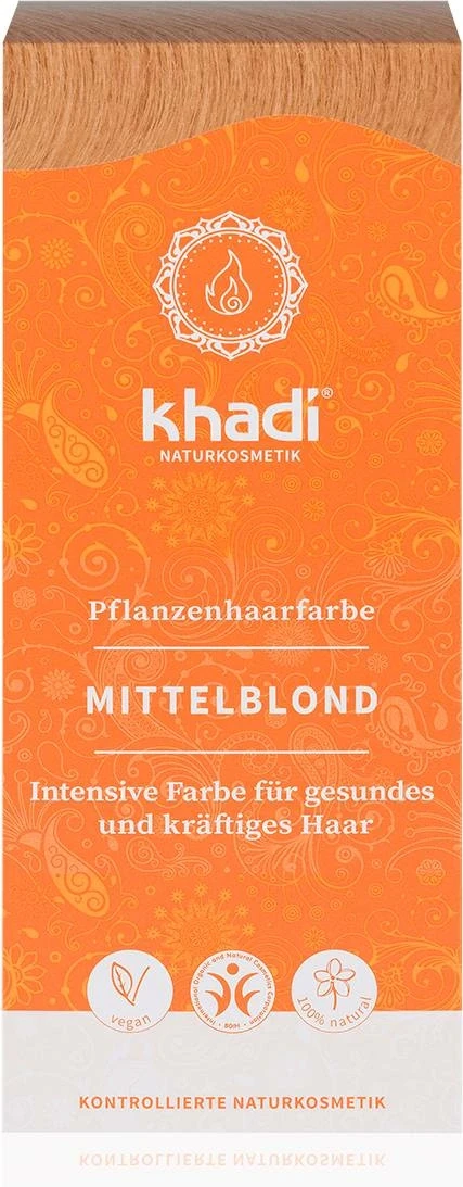 Khadi Növényi hajfesték por Középszőke 100 g