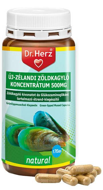 Dr. Herz Zöldkagyló koncentrátum 500mg 170db